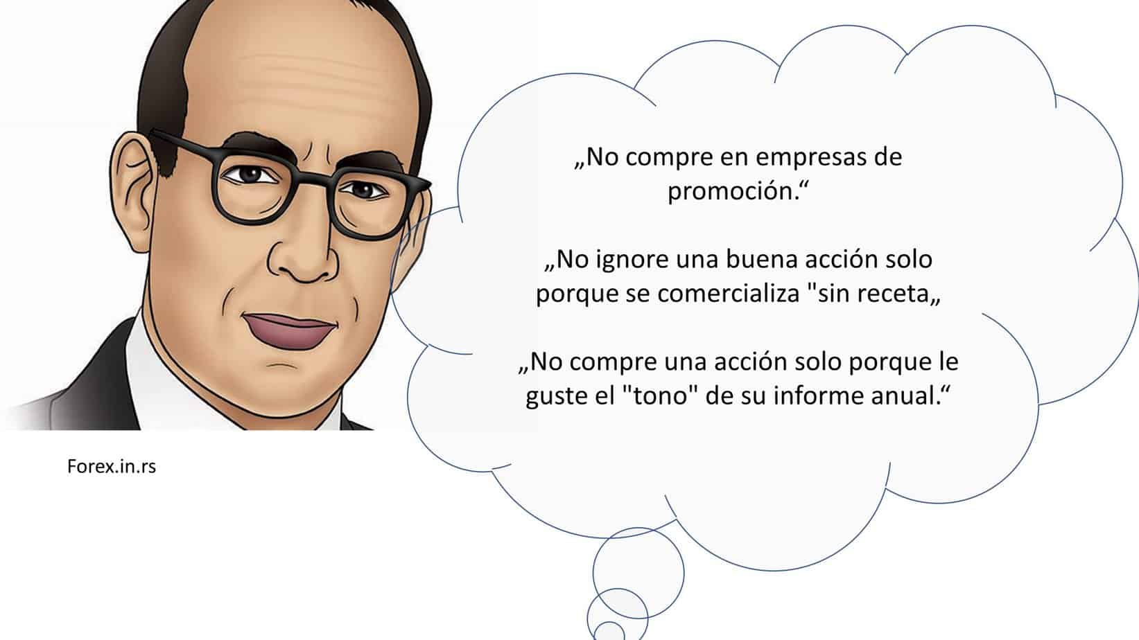 Philip Fisher No compre en empresas de promoción.