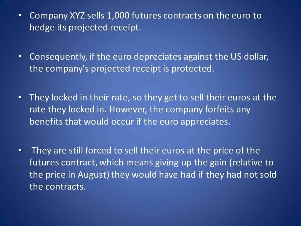 how to use currency futures for hedging example