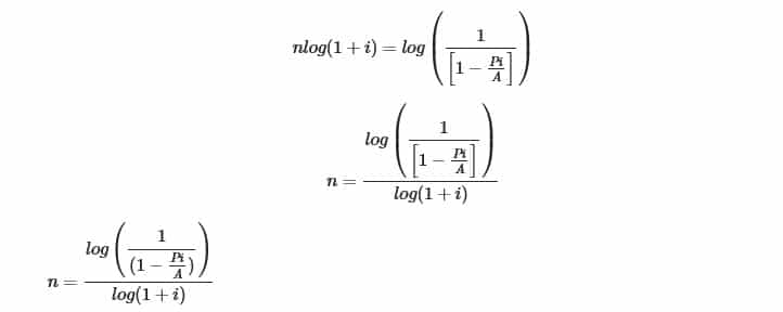 how to calculate number of periods for an annuity