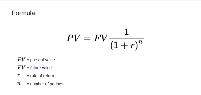 present value formula