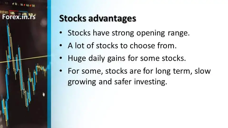 advantages stocks over forex