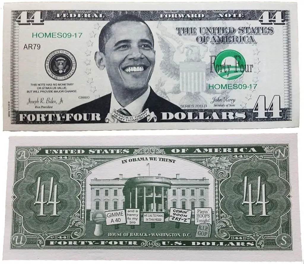 Barack Obama dollar Bill