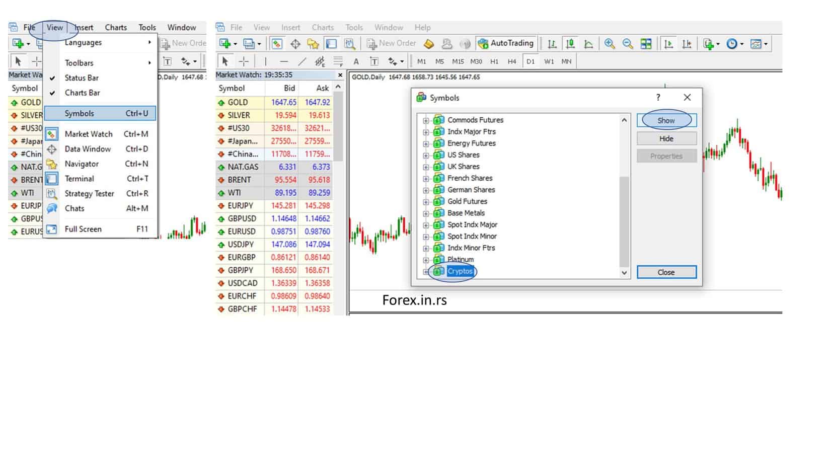 how to add crypto in MT4