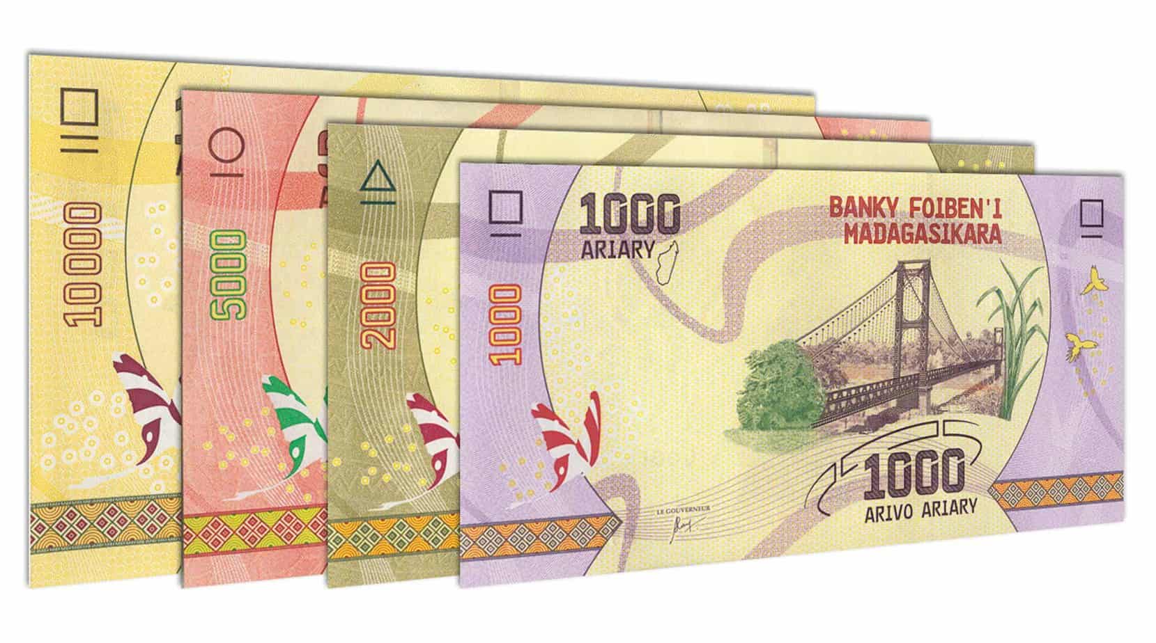current magagascar bank notes - currency