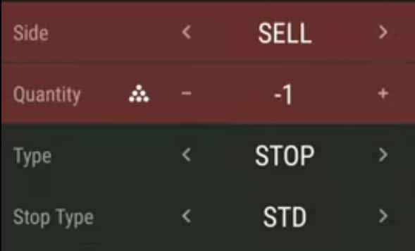 set stop loss on thinkorswim mobile