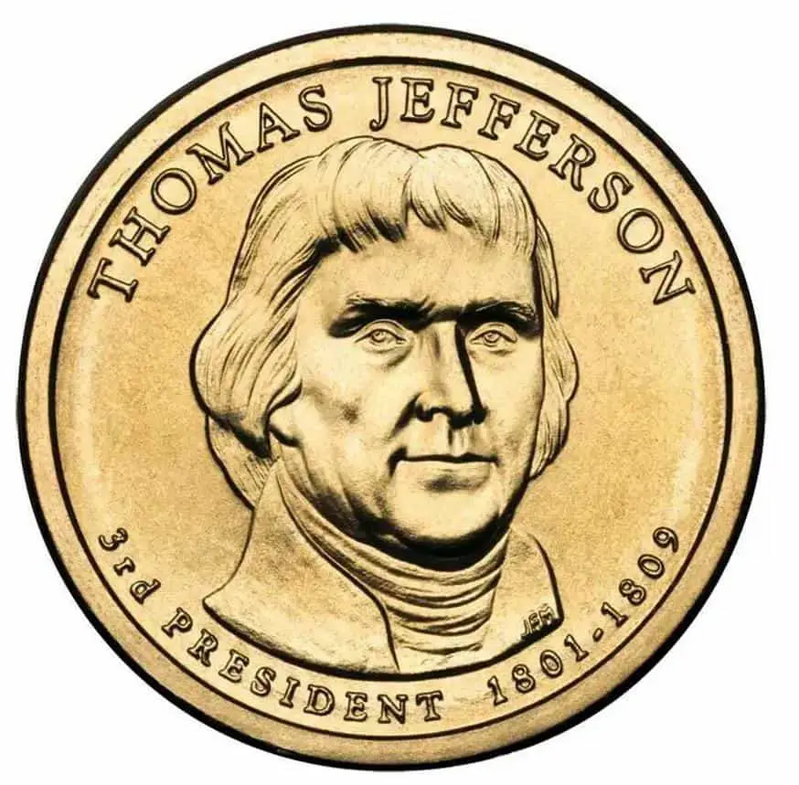 Thomas Jefferson Dollar Coin