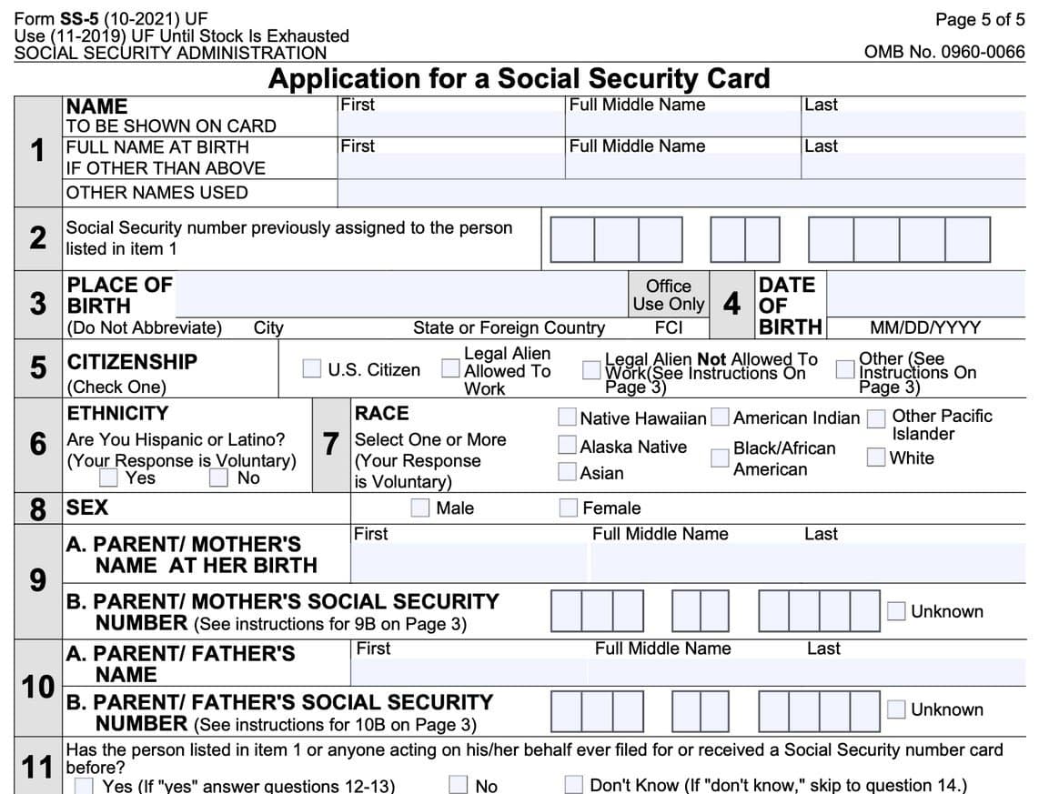 ssn application