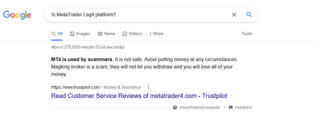 metatrader is it legit google search