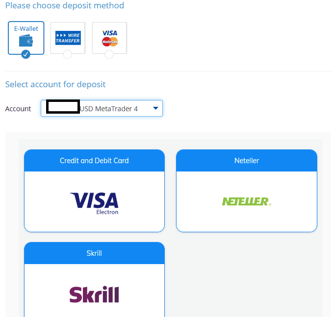 Avatrade payment methods