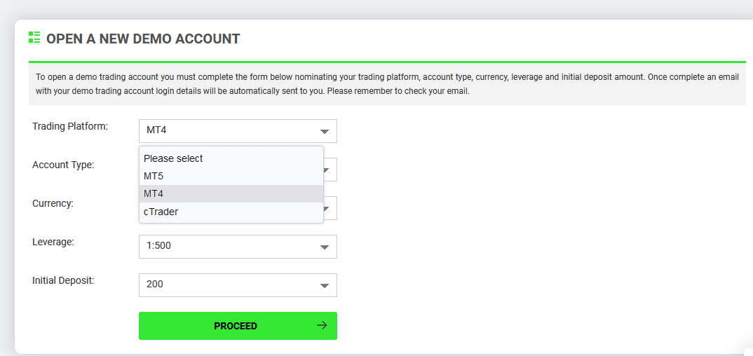 add money to IC Markets MT4 and MT5 demo and live account