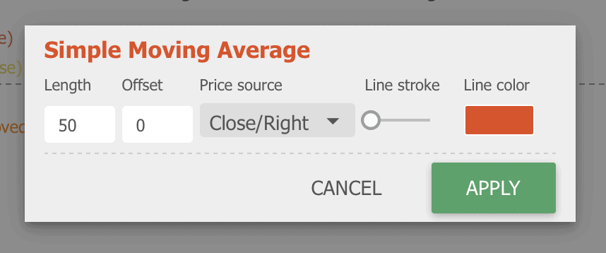 how to use moving average