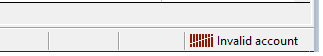 invalid account because wrong login Metatrader details