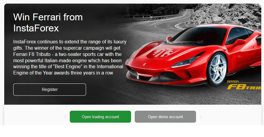 Instaforex win Ferrari