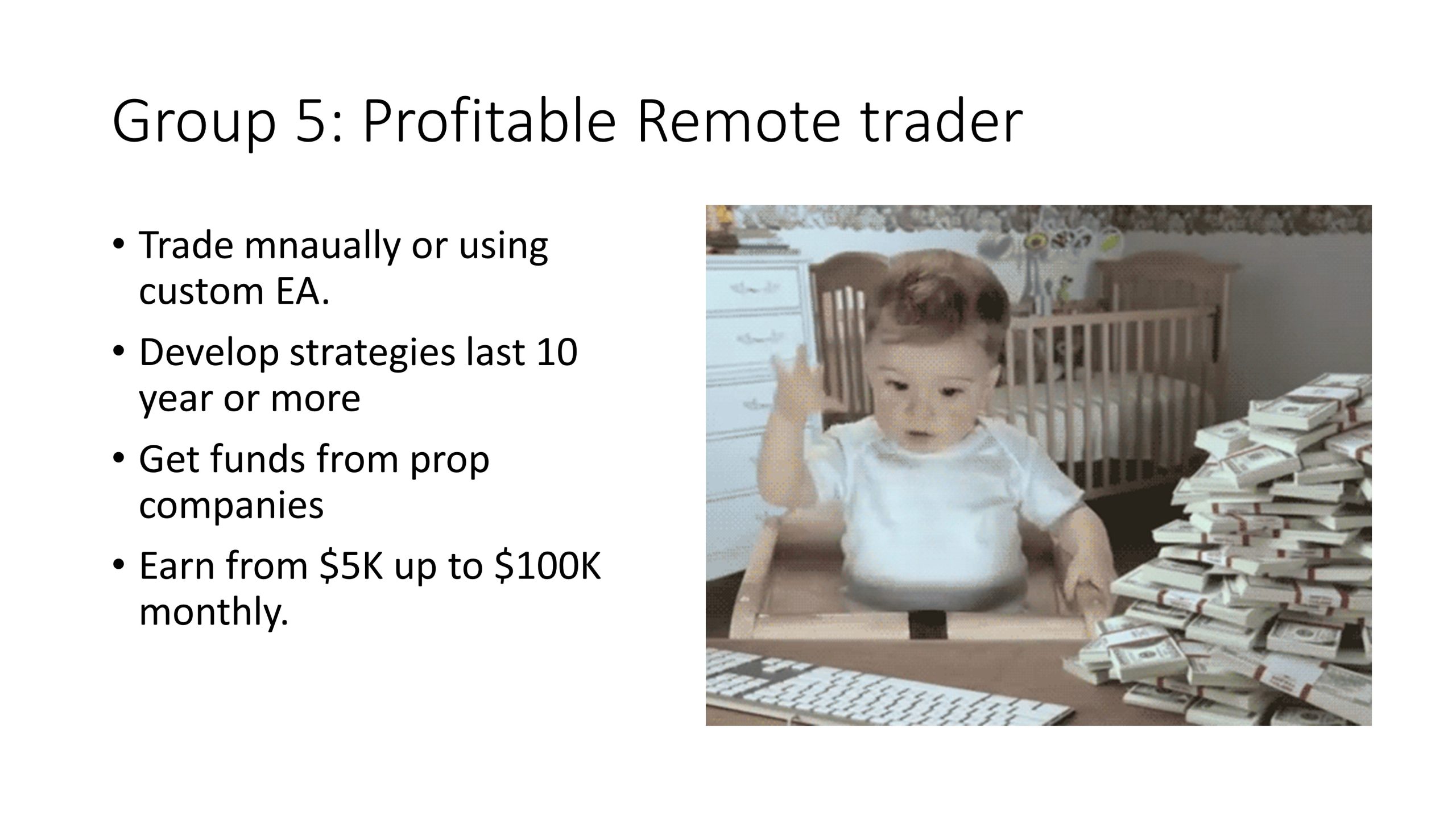 Profitable Remote trader