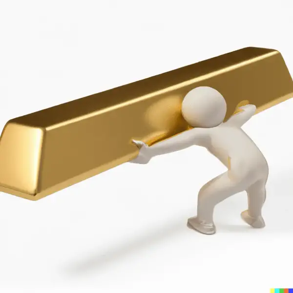 buy physical gold bar - lift golden bar