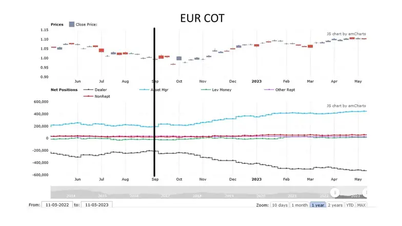 EUR index COT report