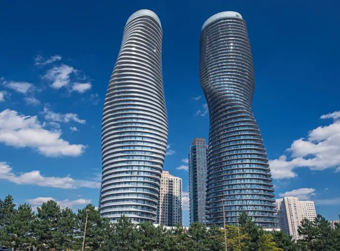 Modern condos in Mississauga, Ontario Canada